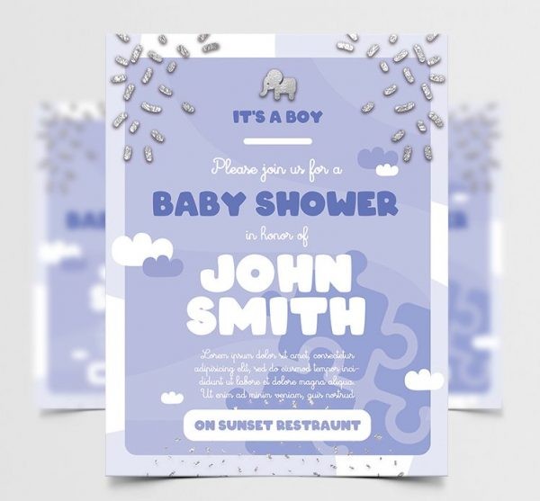 20+ Free Baby Shower Invitation Templates in PSD for Girls and Boys