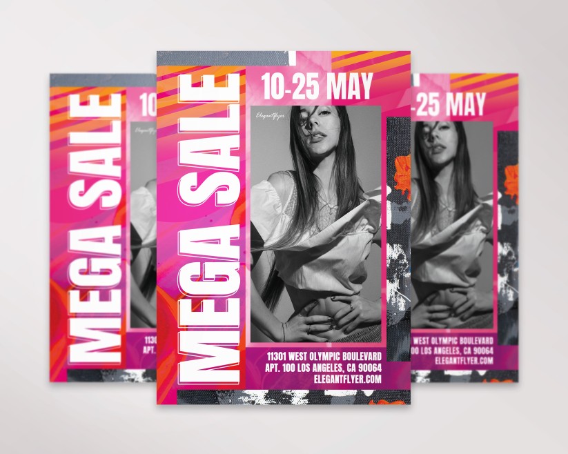 Mega Sale Free Flyer PSD Template 5 Mega Sale Free Flyer PSD Template 5