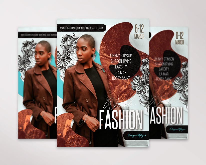 Fashion Week Free Flyer PSD Template 3 Fashion Week Free Flyer PSD Template 3