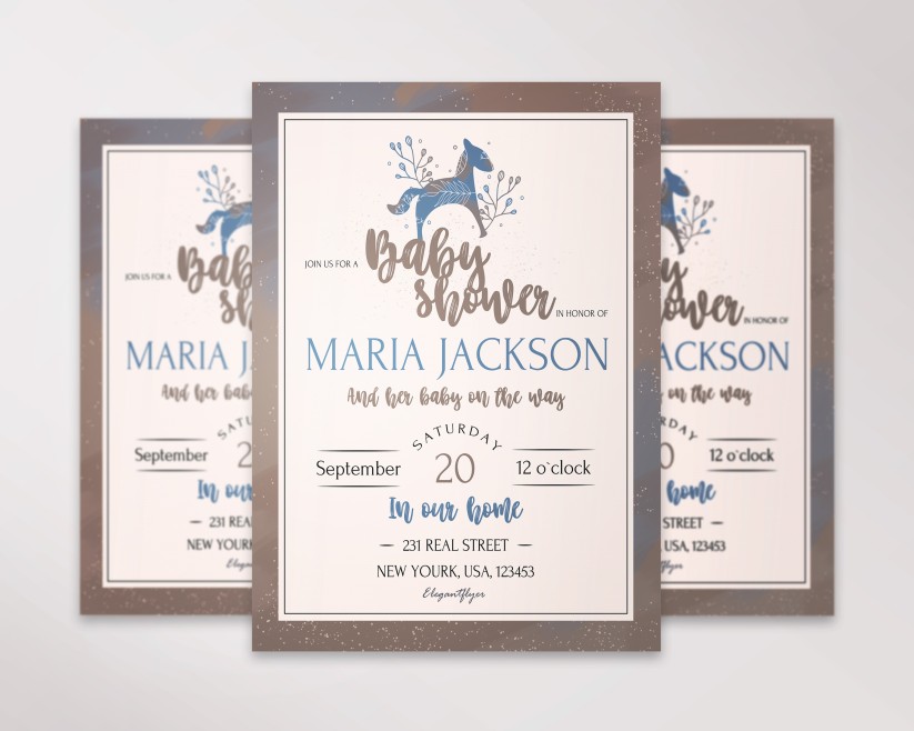 Baby Shower Premium PSD Flyer Template 9 Baby Shower Premium PSD Flyer Template 9