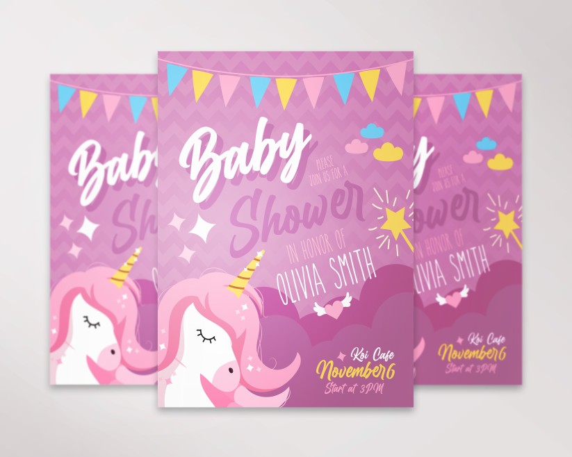 Baby Shower Premium PSD Flyer Template 10 Baby Shower Premium PSD Flyer Template 10