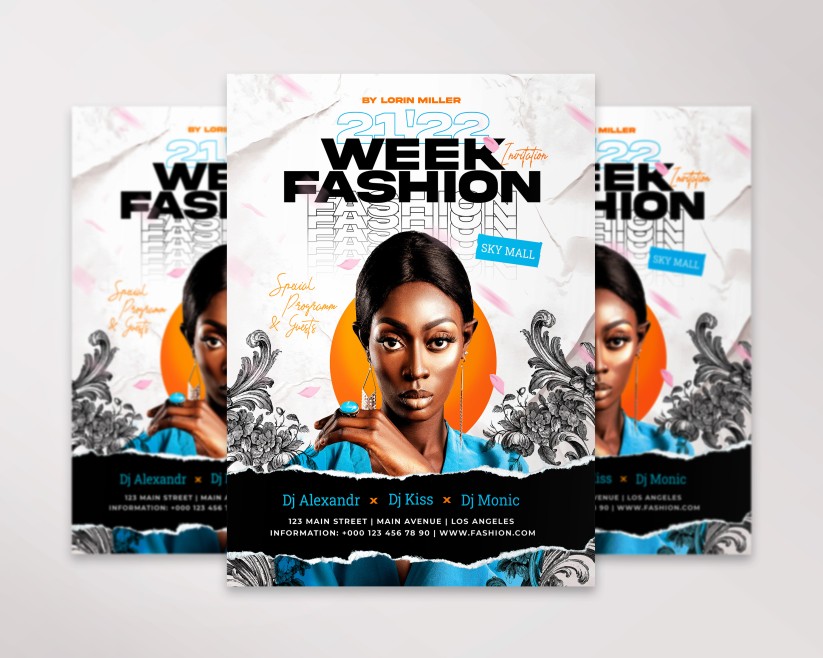 Fashion Week Premium Flyer PSD Template 11 Fashion Week Premium Flyer PSD Template 11