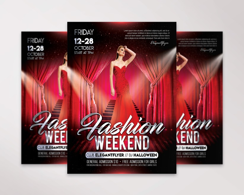 Fashion Weekend Premium Flyer PSD Template 14 Fashion Weekend Premium Flyer PSD Template 14