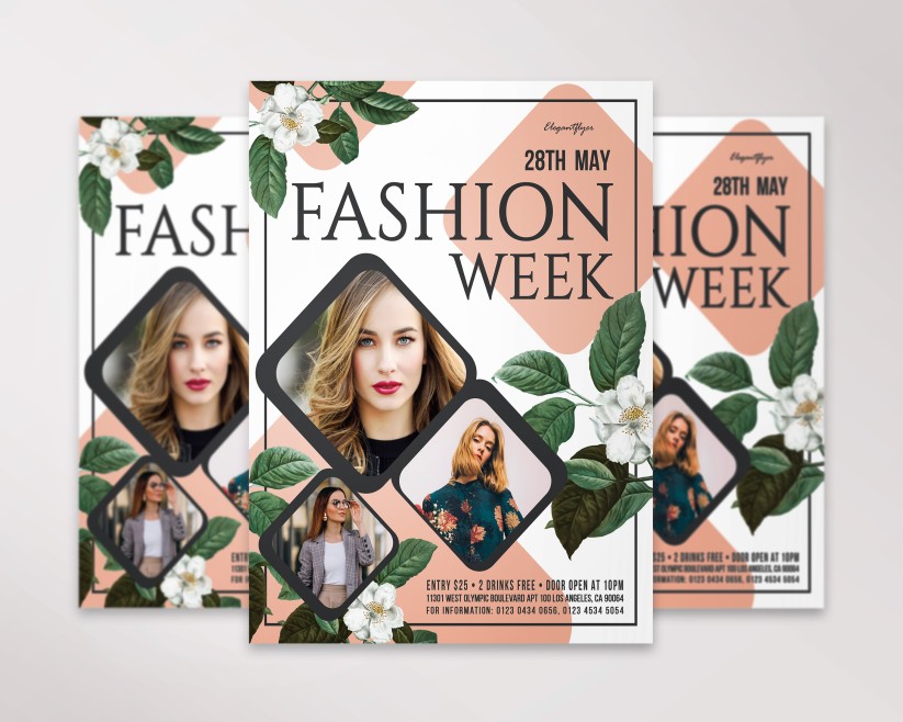 Fashion Week Premium Flyer PSD Template 16 Fashion Week Premium Flyer PSD Template 16